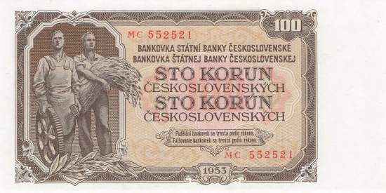 100 Korun p.86b MC 1953